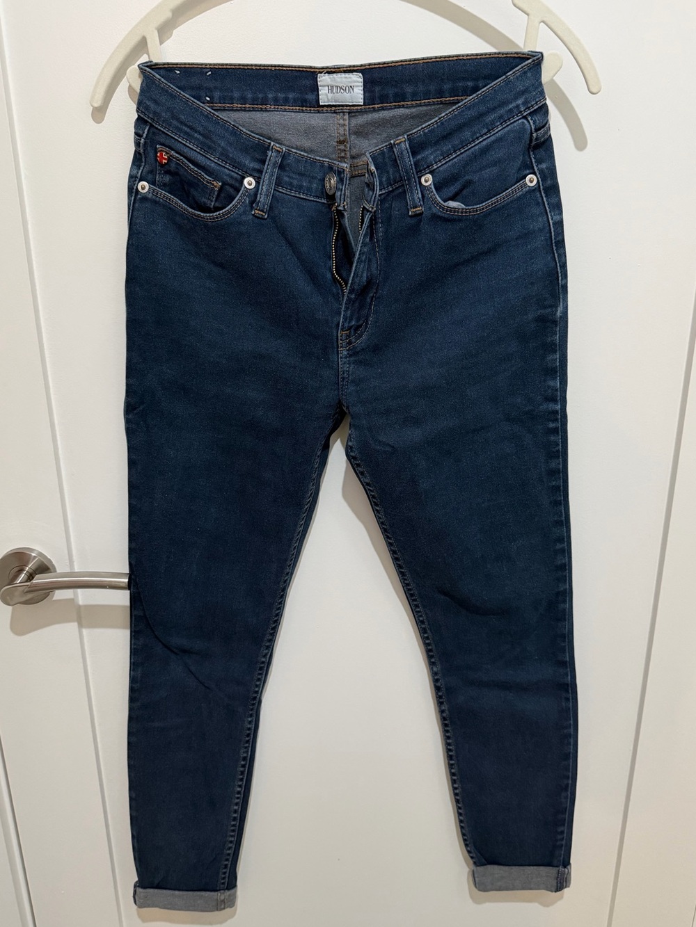 Hudson Jeans Dark Indigo Boyfriend Jeans